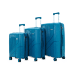 American Traveller TourisPoineer Set of 3 Trolley Bags in durable polypropylene with TSA Type lock and 8-wheel design