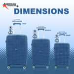 American Traveller Touris Pro 2.0 Trolley Bags Set of 3 - Image 9