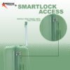 American Traveller Trolly Bags India Touris Pro 2.0 Green Suitcase TSA Lock