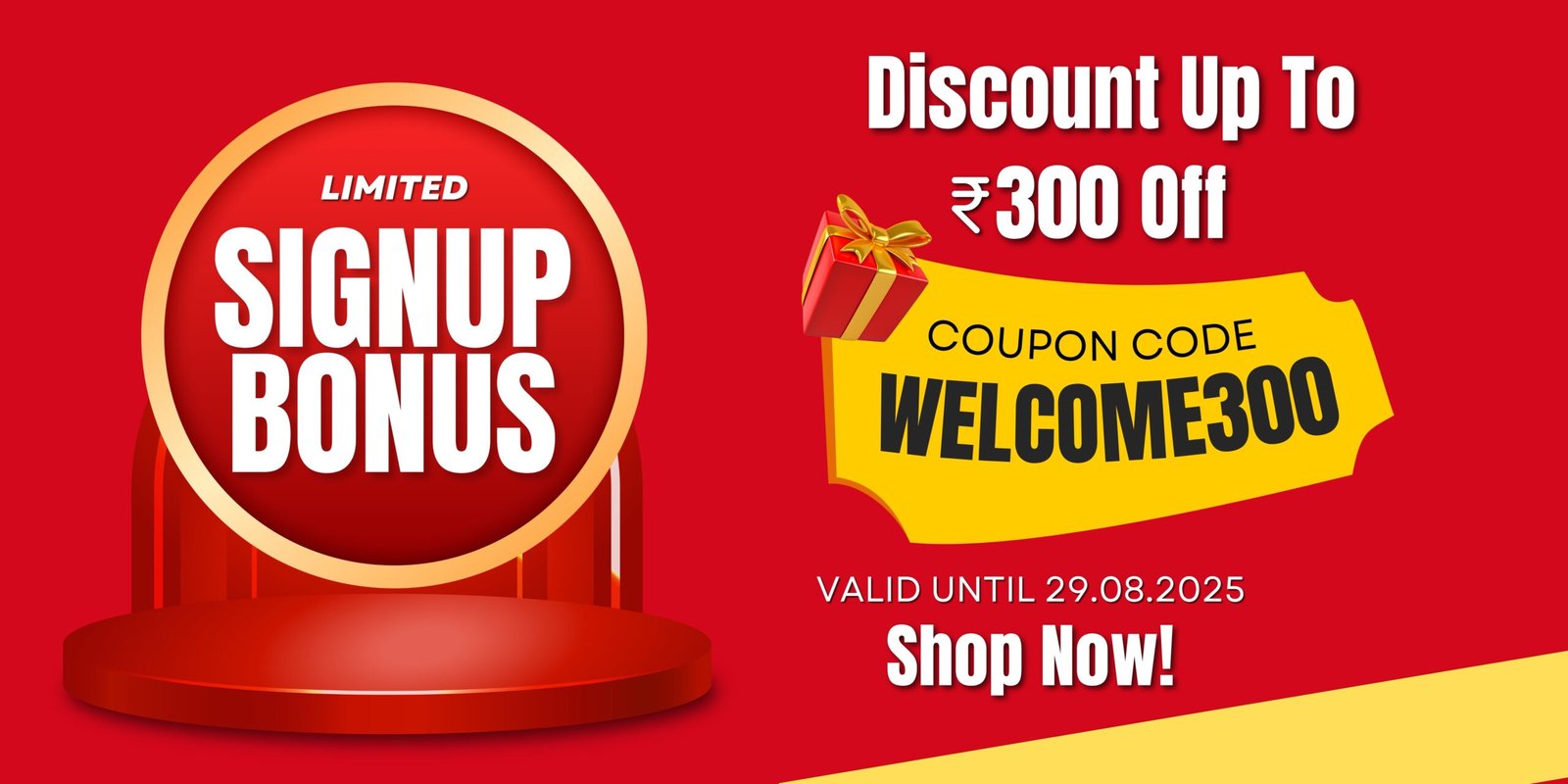 Home 25 Red and Yellow Vibrant and Dynamic Marketing Retail Retractable Exhibition Banner (4)