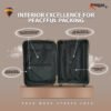 American Traveller FLY Trolley Bag organised satin interior
