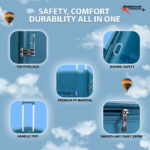 American Traveller Touris Fly trolley bags – safety features with TSA Type lock and premium build