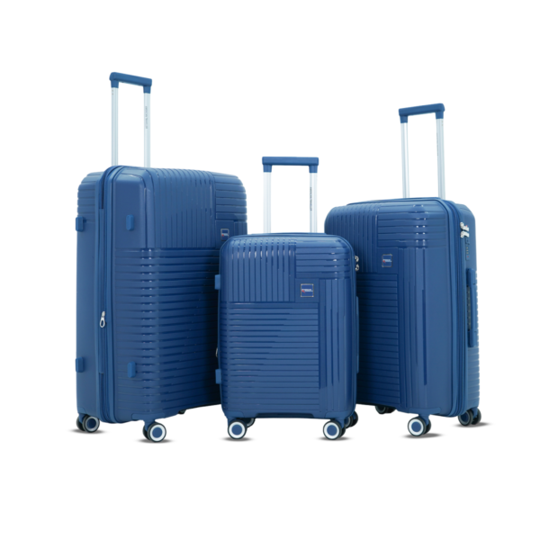 3 Set of Touris Travel Suitcase in White Background from American Traveller Trolley Bags in India