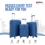 Full Spec of Blue Suitcase Touris Travel from American Traveller Trolley Bags in India