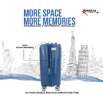 Blue Touris Travel Suitcase Expandable Zip Spec from American Traveller Trolley Bags in India
