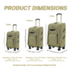 Size Comparison of Best Soft Trolley Bag Tourissem Bossed Beige by American Traveller Trolley Bag in India