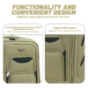 Zipper and Pocket Spec of Best Soft Trolley Bag Tourissem Bossed by American Traveller Trolley Bag India