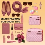 Rose Gold Goldie Compact Case Unpacked View form American Traveller Trolley Bag in India