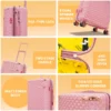 Full spec of Goldie Pink Suitcase from American Traveller Trolley Bag in India