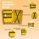 Pink Goldie inside view specs from American Traveller Trolley Bag in India