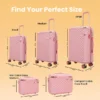 Pink Goldie Suitcase Size Measurement Comparison by American Traveller Trolley Bag in India