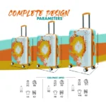 Orange Touris Glide Suitcase Size Spec from American Traveller Trolley Bags in India