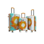 3 set Touris Glide Orange Suitcase from American Traveller Trolley Bags in India