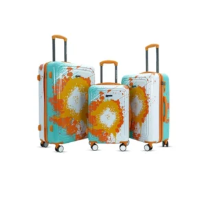 3 set Touris Glide Orange Suitcase from American Traveller Trolley Bags in India