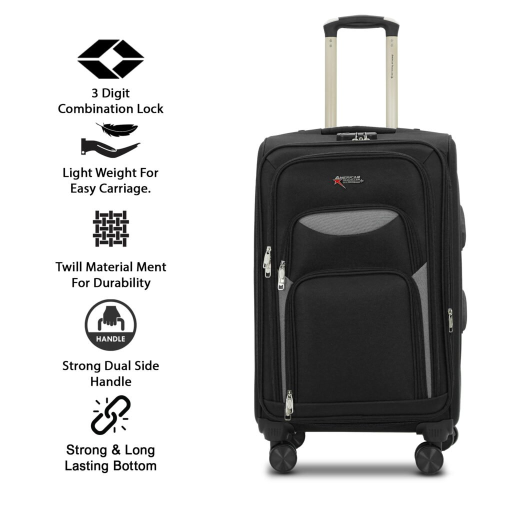 Full Spec of Tourissem Bossed Suitcase from American Traveller Trolley Bag in India
