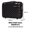 Goldie Mini Cabin Vanity Case by American Traveller Trolley Bag in India Size Measurements