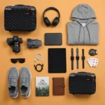 Unpacked View of Goldie Bag Cabin Case Black from American Traveller Trolley Bag