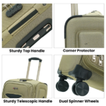 Accessibility Spec of American Traveller Trolley Bag from India_Tourissem Bossed