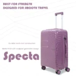 Specta Lavender Violet Material Spec from American Traveller Trolley Bags India