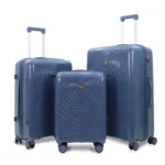 Orbital Deep Indigo 3 set in white background from American Traveller Trolley Bags in India