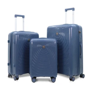 Orbital Deep Indigo 3 set in white background from American Traveller Trolley Bags in India