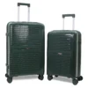 trolley bag 2 set Cipher Forest Green by American Traveller Trolley Bags India in White Background