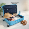 Open View of 3 piece suitcase Panther Blue Suitcase by American Traveller Trolley Bag in India