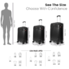Size Comparison of Hard Trolley Bag Rockstar Black from American Traveller Trolley Bags in India