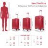 Size Comparison of Hard Trolley Bag Maroon Rockstar Suitcase by American Traveller Trolley bags India