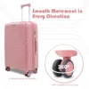 2 set trolley bag Vanxx rose pink Wheel Specs from American Traveller in India