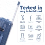 Durability Test Infographics Specta Indigo Suitcase American Traveller Trolley Bags India