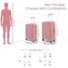 2 set trolley bag Vanxx rose pink size comparison from American Traveller Trolley Bags in India