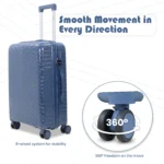 Wheel Spec of specta deep indigo from American Traveller Trolley Bags India