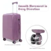 Wheel Spec of Trolley Set Specta Lavender Violet Suitcase in American Traveller Trolley Bags India