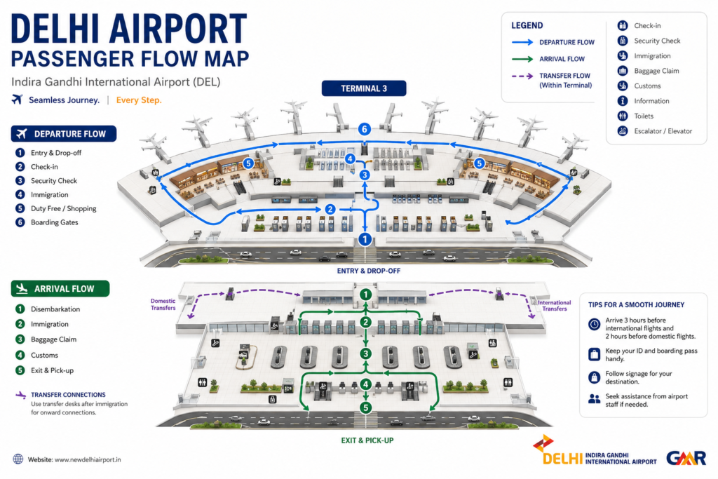Delhi Airport Passenger Flow Map of Indian Airports Ranked by Passenger Post