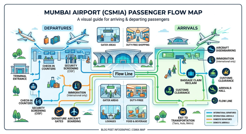 Mumbai Airport Passenger flow map for Indian Airports Ranked by Passengers Blog Post
