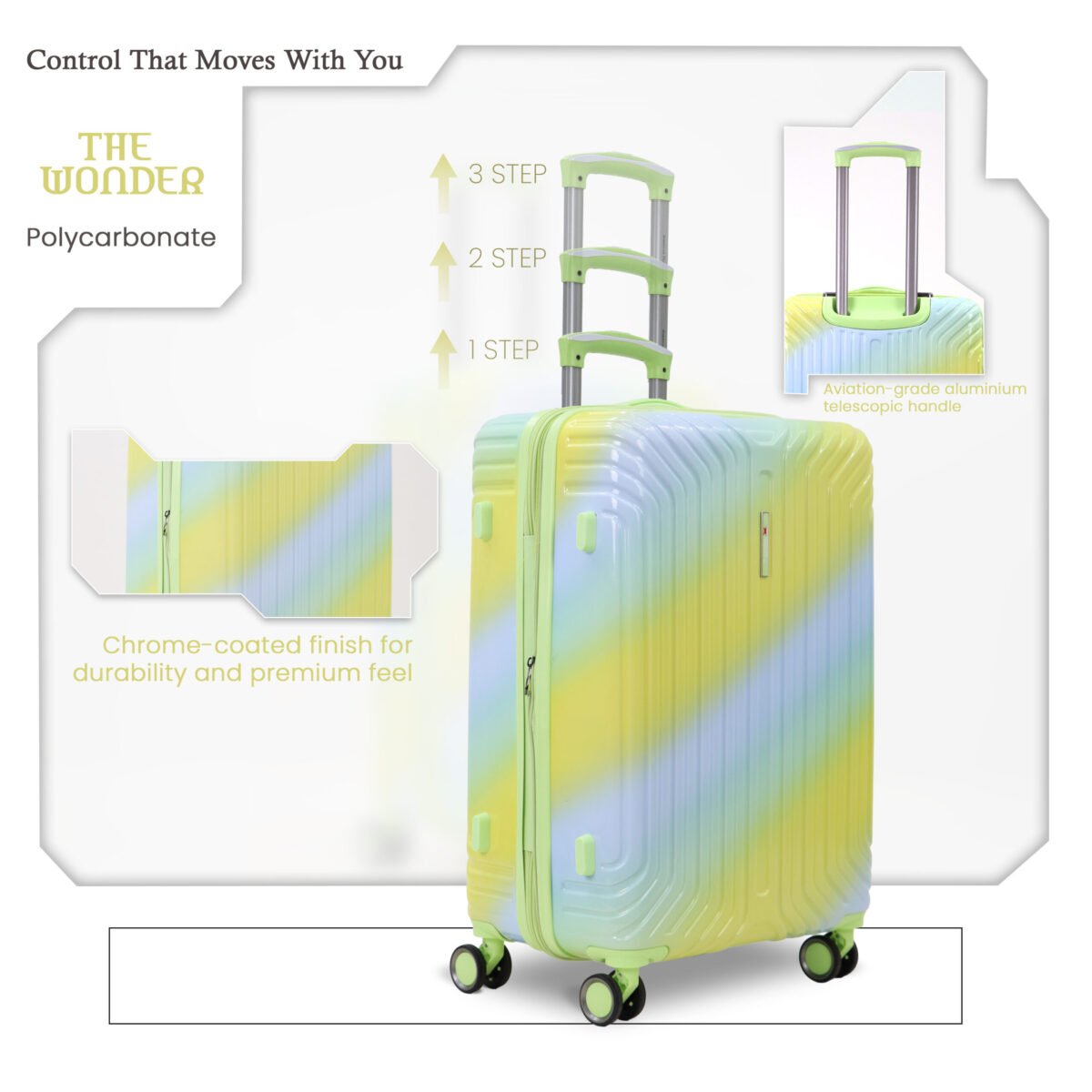 AMERICAN TRAVELLER The Wonder Trolley Bags Set of 3 - Image 3
