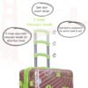 American Traveller San Francisco Rose gold printed trolley suitcase with Telescopic Handle