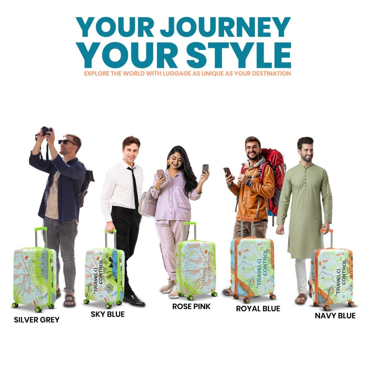 AMERICAN TRAVELLER The Upland Trolley Bags Set of 3 - Image 3