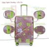 American Traveller San Francisco Rose gold Safety, comfort and durability