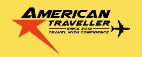 American Traveller Logo in Square Yellow Background